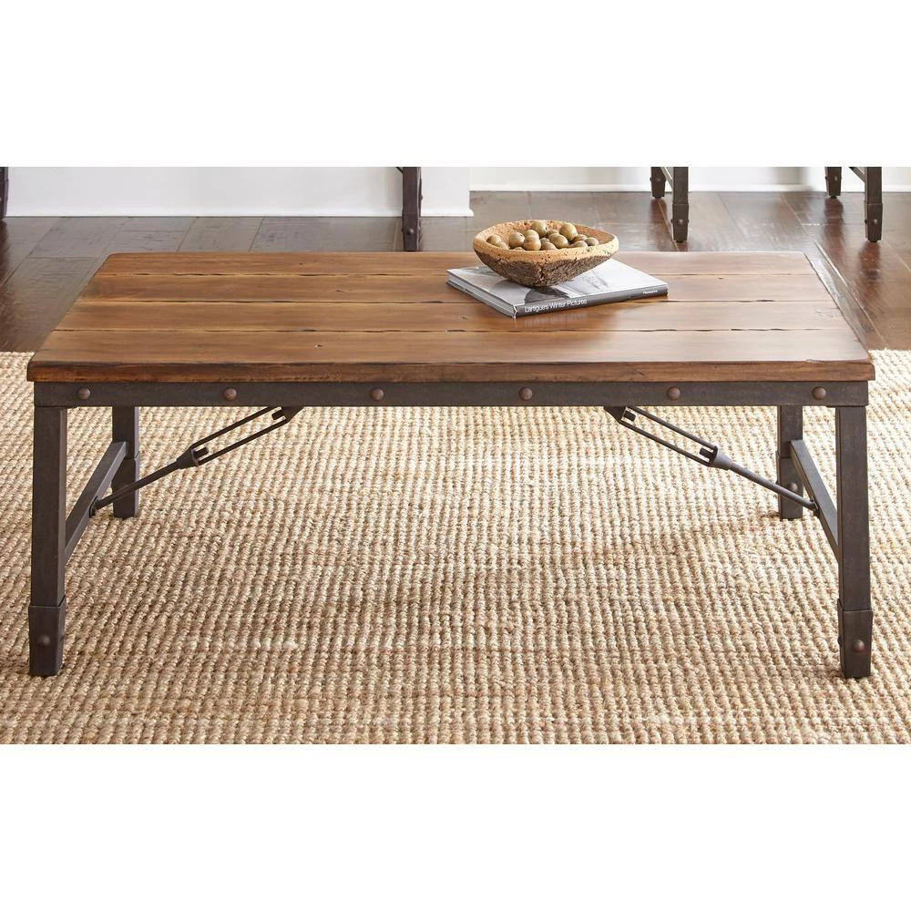 Ashford 48 in. Antique Honey Large Rectangle Wood Coffee Table by Steve Silver 8 Ashford 48 in. Antique Honey Large Rectangle Wood Coffee Table by Steve Silver - Image 6