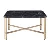 Daxton Black Faux Marble Square Cocktail Table by Steve Silver -Steve Silver Online Store black and gold steve silver coffee tables dx100c 64 1000