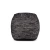 Omari Square Handwoven Pouf by Steve Silver 1 Omari Square Handwoven Pouf by Steve Silver -Steve Silver Online Store black ivory steve silver ottomans mr180p 64 1000