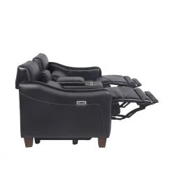 Giorno 71 in. Black Leather 2-Seater Loveseat with Power Recline and Console with Storage by Steve Silver 14 Giorno 71 in. Black Leather 2-Seater Loveseat with Power Recline and Console with Storage by Steve Silver -Steve Silver Online Store black leather steve silver loveseats gi850clb 1f 1000