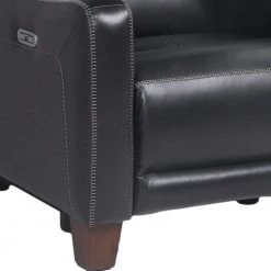 Giorno 35 in. Black Leather Power Recliner with Wall Saver Design by Steve Silver 15 Giorno 35 in. Black Leather Power Recliner with Wall Saver Design by Steve Silver -Steve Silver Online Store black leather steve silver recliners gi850rb 44 1000