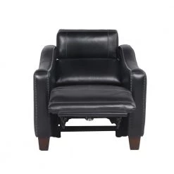 Giorno 35 in. Black Leather Power Recliner with Wall Saver Design by Steve Silver 13 Giorno 35 in. Black Leather Power Recliner with Wall Saver Design by Steve Silver -Steve Silver Online Store black leather steve silver recliners gi850rb 4f 1000