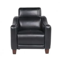 Giorno 35 in. Black Leather Power Recliner with Wall Saver Design by Steve Silver 12 Giorno 35 in. Black Leather Power Recliner with Wall Saver Design by Steve Silver -Steve Silver Online Store black leather steve silver recliners gi850rb c3 1000