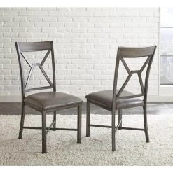 Alamo Black Side Chair (Set of 2) by Steve Silver -Steve Silver Online Store black steve silver accent chairs al450s 31 1000