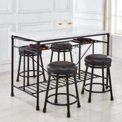 Claire 24 in. Black Base with Brown seat Swivel Counter Stool by Steve Silver 15 Claire 24 in. Black Base with Brown seat Swivel Counter Stool by Steve Silver -Steve Silver Online Store black steve silver bar stools cr540cs 31 1000