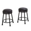 Claire 24 in. Black Base with Brown seat Swivel Counter Stool by Steve Silver 1 Claire 24 in. Black Base with Brown seat Swivel Counter Stool by Steve Silver -Steve Silver Online Store black steve silver bar stools cr540cs 64 1000