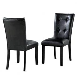 Sterling Black 18 in. Dining Chair (Set of 2) by Steve Silver