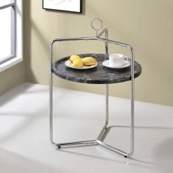 Miro 19.5 in. W Black/Silver Side Table by Steve Silver 11 Miro 19.5 in. W Black/Silver Side Table by Steve Silver -Steve Silver Online Store black steve silver end side tables mr200es 31 1000