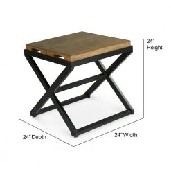 Topeka 24 in. W Brown and Ebony End Table by Steve Silver 16 Topeka 24 in. W Brown and Ebony End Table by Steve Silver -Steve Silver Online Store brown and ebony steve silver end side tables tp100e fa 1000