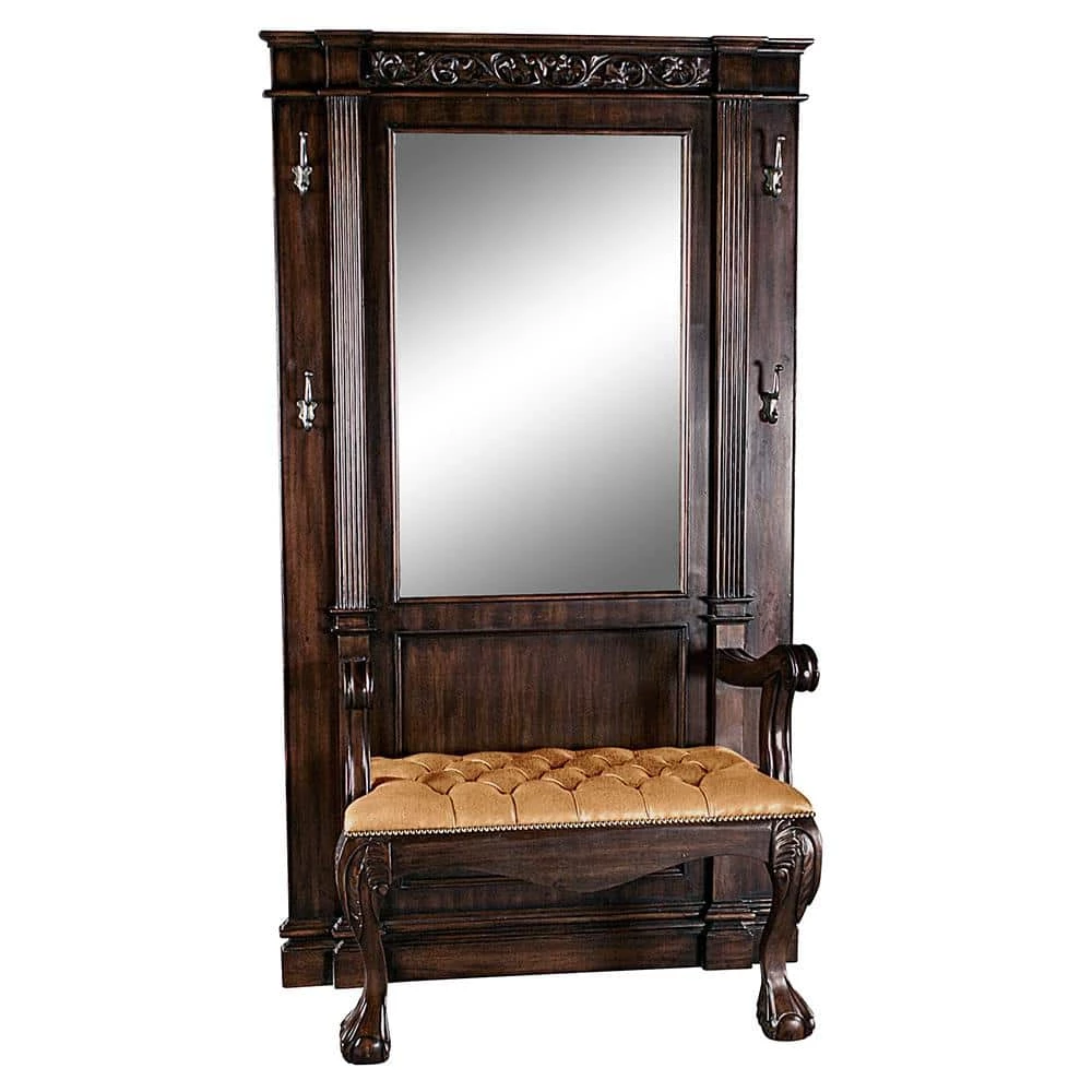 The Regent's Park Brown Hall Stand by Design Toscano 4 The Regent's Park Brown Hall Stand by Design Toscano - Image 2