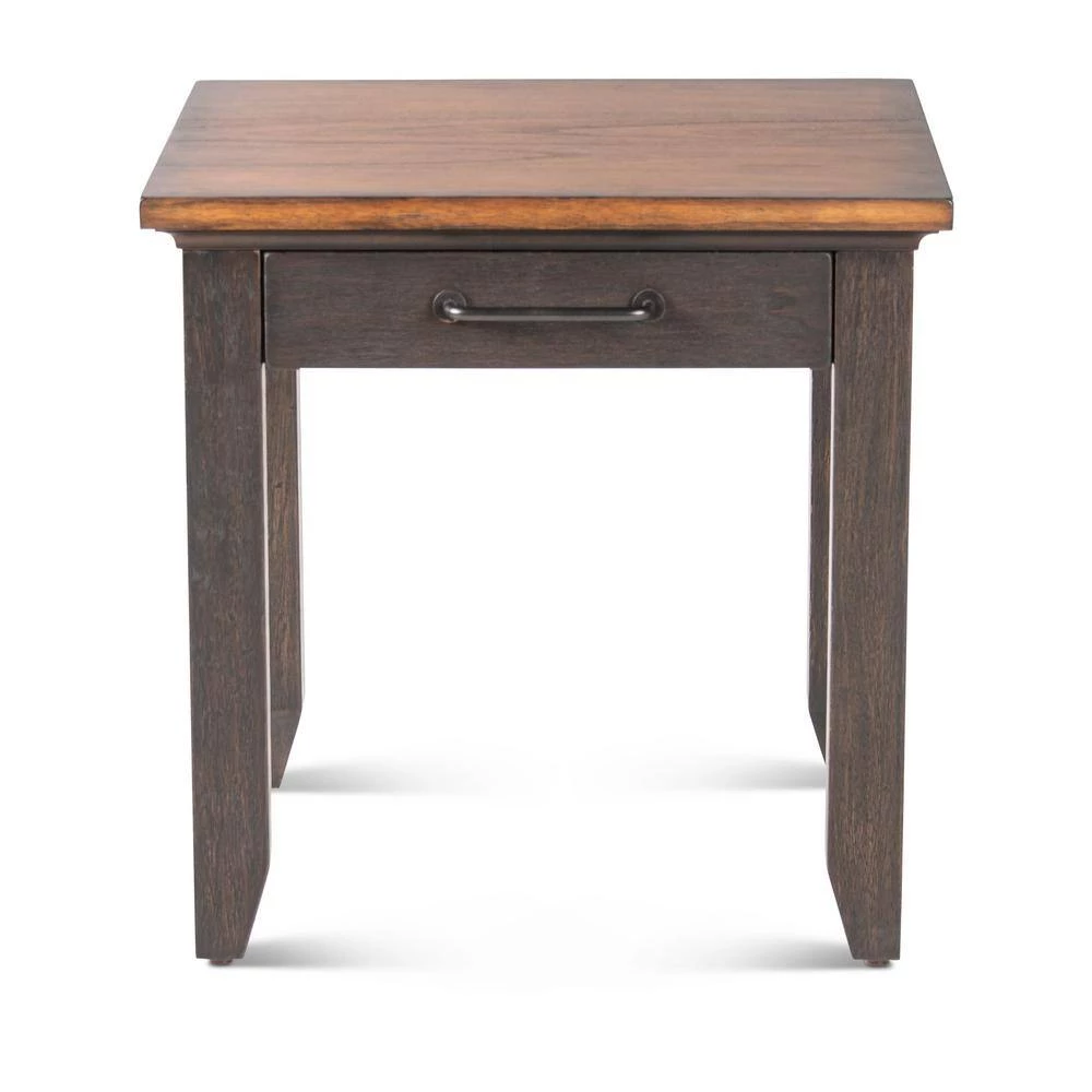 Bear Creek 24" Square Wood End Table Brown by Steve Silver 3 Bear Creek 24" Square Wood End Table Brown by Steve Silver