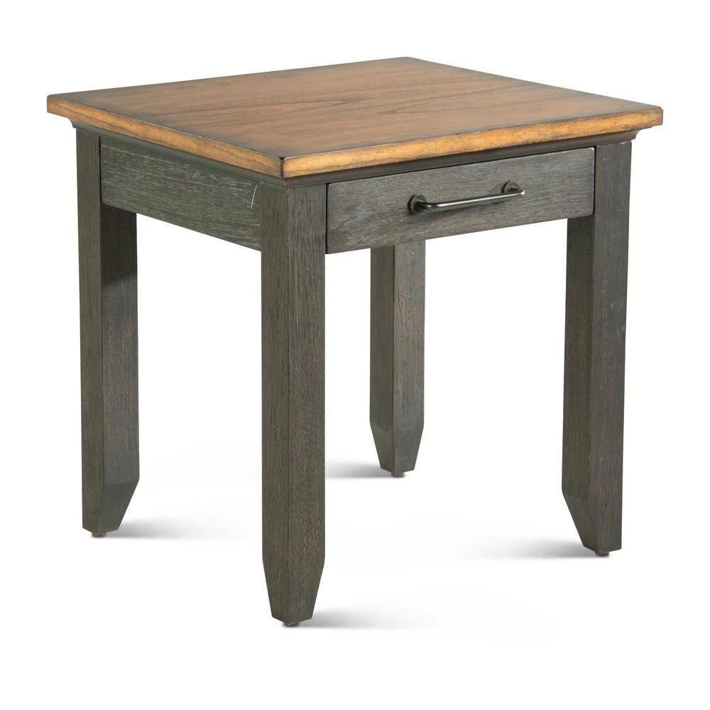 Bear Creek 24" Square Wood End Table Brown by Steve Silver 4 Bear Creek 24" Square Wood End Table Brown by Steve Silver - Image 2