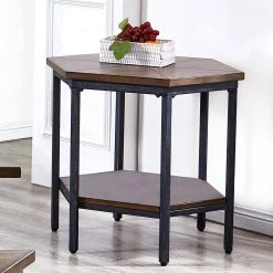 Ultimo Mocha Hexagon End Table by Steve Silver 10 Ultimo Mocha Hexagon End Table by Steve Silver -Steve Silver Online Store brown mocha steve silver end side tables um200e 40 1000