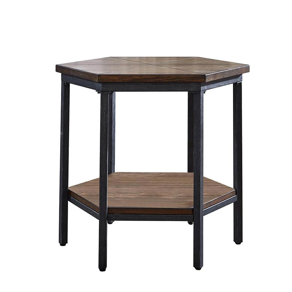 Ultimo Mocha Hexagon End Table by Steve Silver 3 Ultimo Mocha Hexagon End Table by Steve Silver