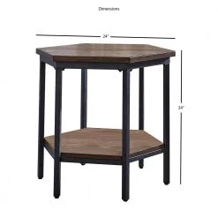 Ultimo Mocha Hexagon End Table by Steve Silver 11 Ultimo Mocha Hexagon End Table by Steve Silver -Steve Silver Online Store brown mocha steve silver end side tables um200e c3 1000