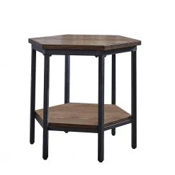 Ultimo Mocha Hexagon End Table by Steve Silver 12 Ultimo Mocha Hexagon End Table by Steve Silver -Steve Silver Online Store brown mocha steve silver end side tables um200e fa 1000