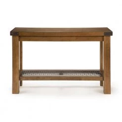 Hailee 48 in. Brown Standard Rectangle Wood Console Table with Shelves by Steve Silver 11 Hailee 48 in. Brown Standard Rectangle Wood Console Table with Shelves by Steve Silver -Steve Silver Online Store brown steve silver console tables ha150s c3 1000