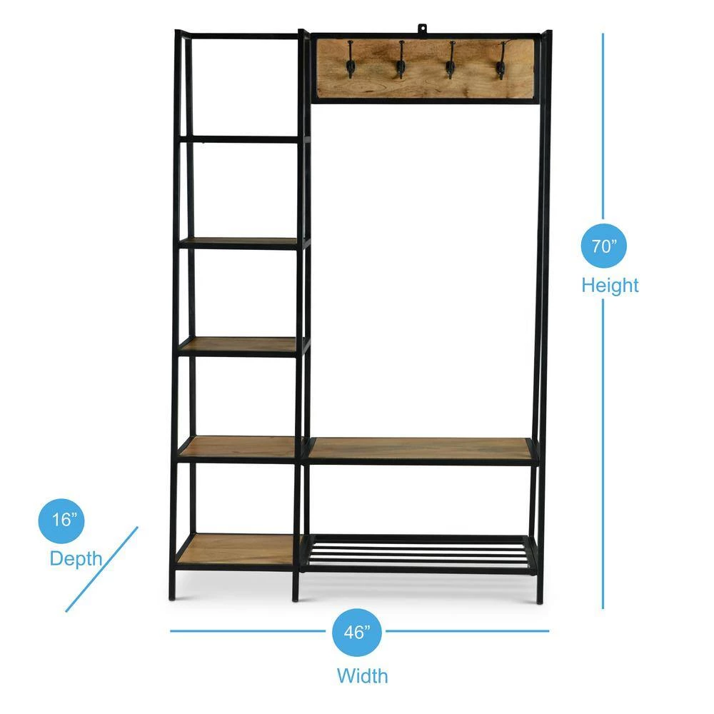 Hampton Brown Hall Tree by Steve Silver 7 Hampton Brown Hall Tree by Steve Silver - Image 5