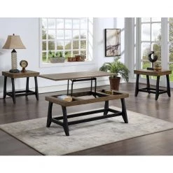 Ralston 3-Piece Caramel and Ebony Occasional Set by Steve Silver -Steve Silver Online Store caramel and ebony finish steve silver coffee tables rn1503pc 31 1000
