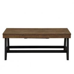 Ralston Caramel and Ebony Lift-Top Coffee Table by Steve Silver