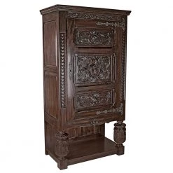 Coat of Arms Brown Revival Armoire by Design Toscano