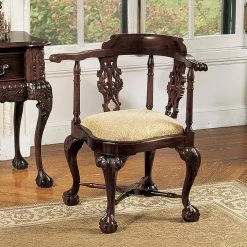 Chippendale Cherry Mahogany Corner Chair by Design Toscano 13 Chippendale Cherry Mahogany Corner Chair by Design Toscano -Steve Silver Online Store cherry design toscano accent chairs af1029 31 1000
