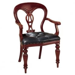 Simsbury Manor Cherry Mahogany Arm Chair by Design Toscano