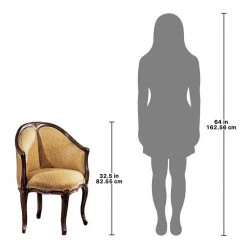 Louis XV Fauteuil De Cherry Mahogany Bureau Chair by Design Toscano -Steve Silver Online Store cherry design toscano accent chairs af1557 4f 1000