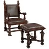 Lord Cumberland's Cherry Mahogany Throne Chair and Foot Stool (Set of 2) by Design Toscano -Steve Silver Online Store cherry design toscano accent chairs af91366 64 1000