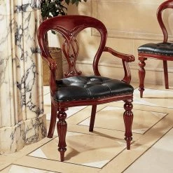 Simsbury Manor Cherry Mahogany Arm Chair (Set of 2) by Design Toscano 9 Simsbury Manor Cherry Mahogany Arm Chair (Set of 2) by Design Toscano -Steve Silver Online Store cherry design toscano accent chairs af991061 31 1000