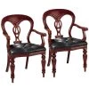 Simsbury Manor Cherry Mahogany Arm Chair (Set of 2) by Design Toscano 1 Simsbury Manor Cherry Mahogany Arm Chair (Set of 2) by Design Toscano -Steve Silver Online Store cherry design toscano accent chairs af991061 64 1000