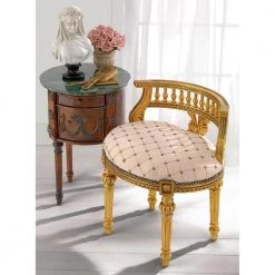 Mademoiselle Cezanne's Cherry Hardwood French Slipper Chair by Design Toscano 13 Mademoiselle Cezanne's Cherry Hardwood French Slipper Chair by Design Toscano -Steve Silver Online Store cherry design toscano accent chairs sk6044 31 1000