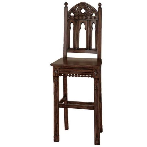 Sudbury 53 in. Brown High Back Mahogany Bar Height Bar Stool with Wooden Seat by Design Toscano -Steve Silver Online Store cherry design toscano bar stools af66445 64 1000