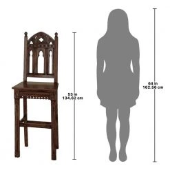 Sudbury 53 in. Brown High Back Mahogany Bar Height Bar Stool with Wooden Seat (Set of 2) by Design Toscano 10 Sudbury 53 in. Brown High Back Mahogany Bar Height Bar Stool with Wooden Seat (Set of 2) by Design Toscano -Steve Silver Online Store cherry design toscano bar stools af966445 c3 1000