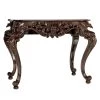 King Frederic 45.5 in. Brown Standard Rectangle Top Wood Console Table by Design Toscano