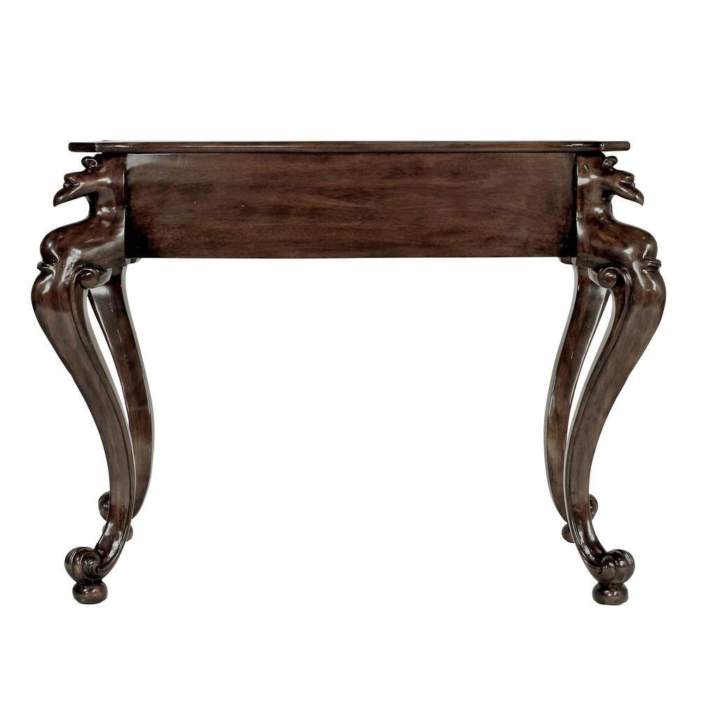 King Frederic 45.5 in. Brown Standard Rectangle Top Wood Console Table by Design Toscano 6 King Frederic 45.5 in. Brown Standard Rectangle Top Wood Console Table by Design Toscano - Image 4