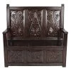 Historic Brown Cherry Finish Monk's Bench 48" H X 48" W X 21" D by Design Toscano