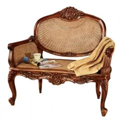 Chateau Brown Cherry Marquee Bench 40 in. H x 40 in. W x 19 in. D by Design Toscano