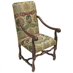 Chateau DuMonde Cherry Mahogany Dining Arm Chair by Design Toscano