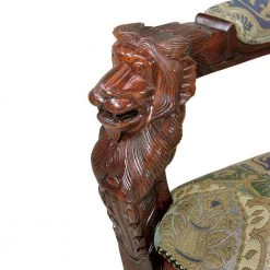 Beardsley Heraldic Lion Cherry Mahogany Arm Chair by Design Toscano -Steve Silver Online Store cherry design toscano dining chairs af51351 c3 1000