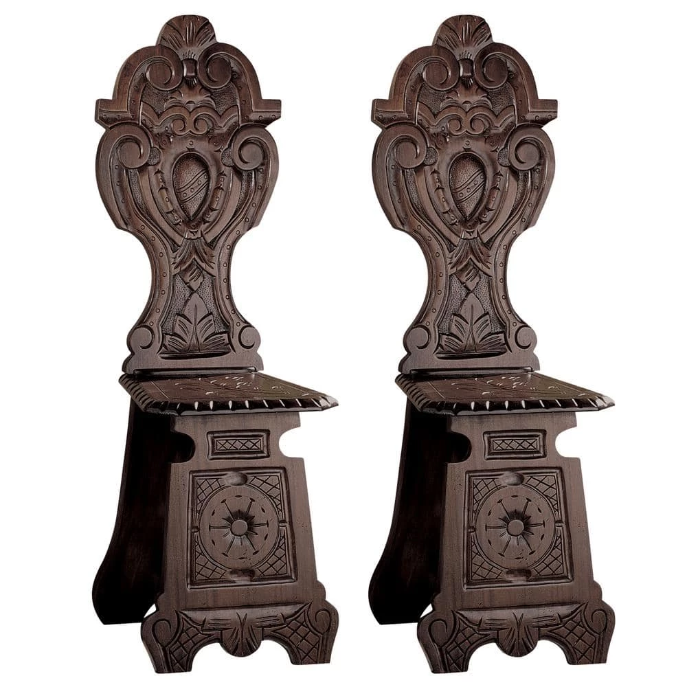 DeMedici Palace Cherry Mahogany Renaissance Chair (Set of 2) by Design Toscano 3 DeMedici Palace Cherry Mahogany Renaissance Chair (Set of 2) by Design Toscano