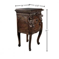 Falconcrest 17.5 in. Brown Standard Square Top Wood Occasional Table by Design Toscano 11 Falconcrest 17.5 in. Brown Standard Square Top Wood Occasional Table by Design Toscano -Steve Silver Online Store cherry design toscano end side tables af2143 40 1000