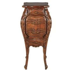 San Giacomo 16 in. Brown Standard Specialty Top Wood Side Table by Design Toscano