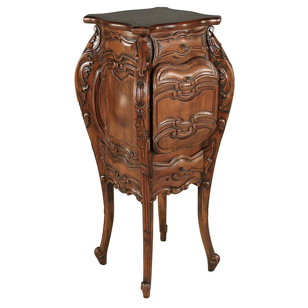 San Giacomo 16 in. Brown Standard Specialty Top Wood Side Table by Design Toscano 4 San Giacomo 16 in. Brown Standard Specialty Top Wood Side Table by Design Toscano - Image 2