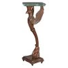 The Griffin of Hanover 17 in. Brown Standard Square Top Marble Pedestal by Design Toscano -Steve Silver Online Store cherry design toscano end side tables af8052 64 1000