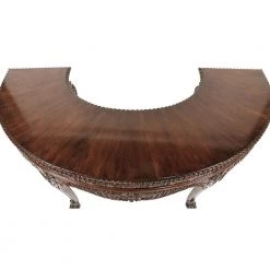 La Voute Grande Crescent 76.5 in. Oval Mahogany Brown 1-Drawer Executive Desk by Design Toscano -Steve Silver Online Store cherry design toscano executive desks af7442 c3 1000