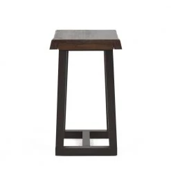 Jennings Cherry And Ebony Live Edge Stool (Set of 2) by Steve Silver -Steve Silver Online Store cherry ebony steve silver bar stools jn200st 4f 1000