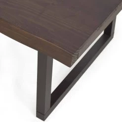 Jennings 48 in. Cherry/Ebony Large Rectangle Wood Coffee Table with Live Edge by Steve Silver -Steve Silver Online Store cherry ebony steve silver coffee tables jn200c 4f 1000