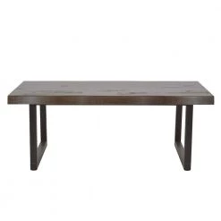 Jennings 48 in. Cherry/Ebony Large Rectangle Wood Coffee Table with Live Edge by Steve Silver
