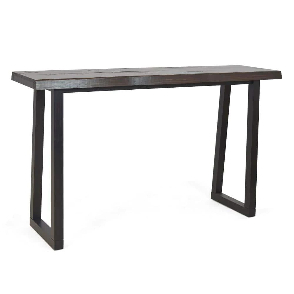 Jennings 60 in. Cherry/Ebony Standard Rectangle Wood Console Table with Live Edge by Steve Silver 4 Jennings 60 in. Cherry/Ebony Standard Rectangle Wood Console Table with Live Edge by Steve Silver - Image 2